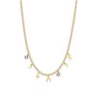 Collana Sagapo Donna Message in Acciaio Cristallo SSG06